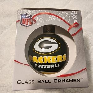 NFL Green Bay Packers Glass Christmas Ornament